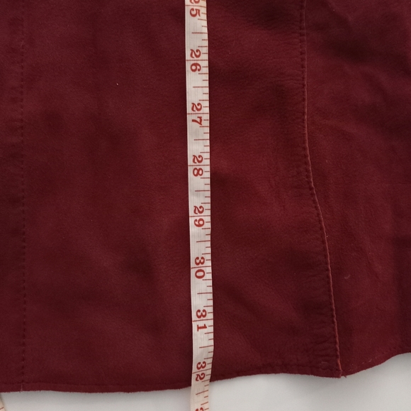 Moisuri Arte Couio Firen Vintages Leather & Suede Reversible Jacket in Red Peper - Picture 5 of 14